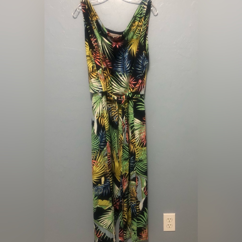 Tropical Beachy Jumpsuit - Size XL
